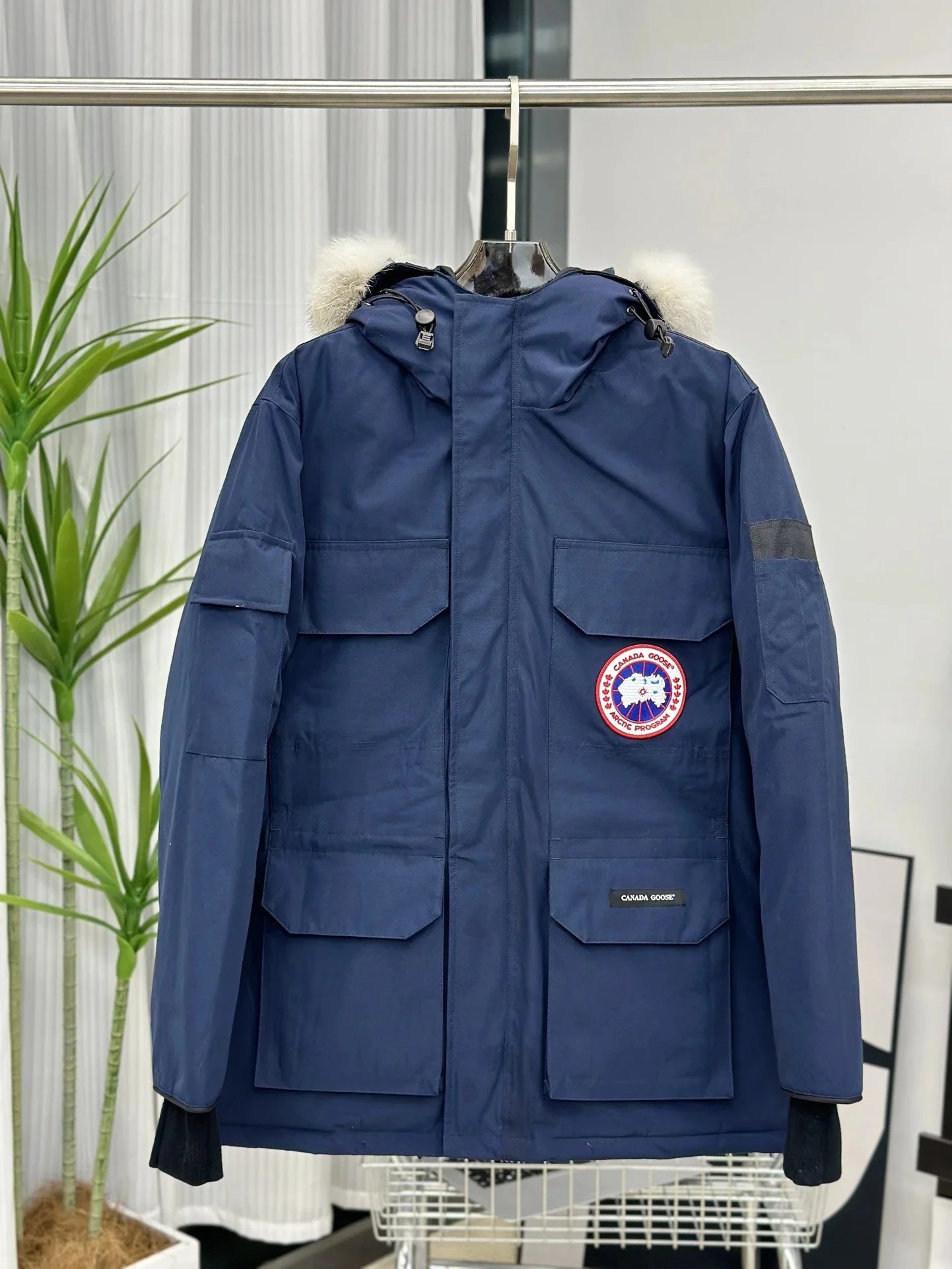 Moncler Camo Print Down Jacket Black Multicolor - 5