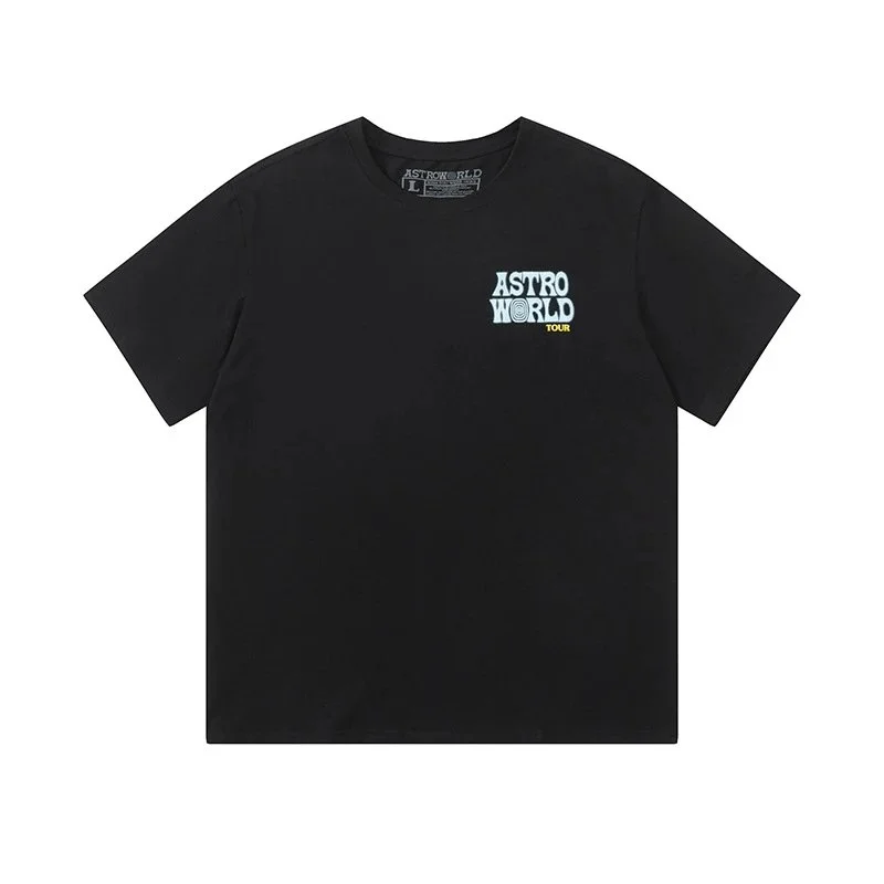 Travis Scott Cactus Jack Astroworld Staff pullover printed short-sleeved T-shirt tee