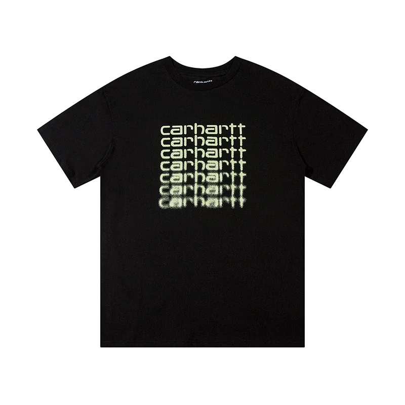 Kaha letter short-sleeved T-shirt for men and women