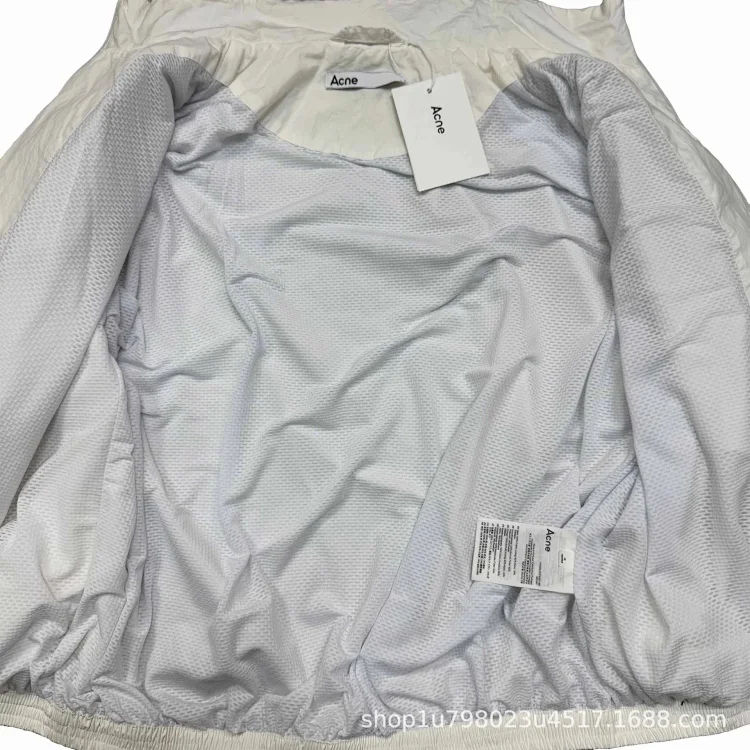 Washed Distressed Coach Jacket Unisex Jacket(pic3) Washed Distressed Coach Jacket Unisex Jacket