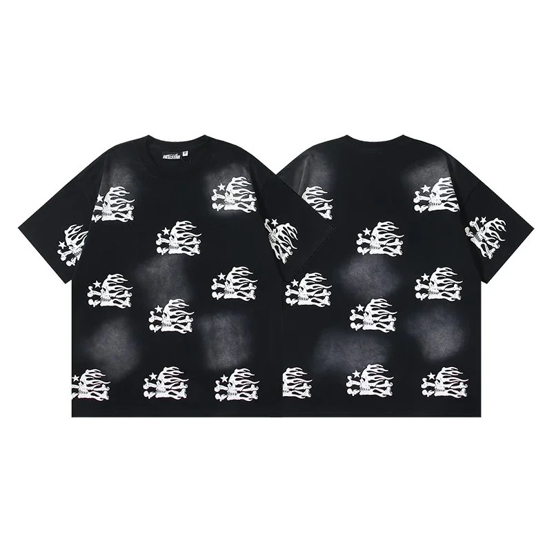 Printed casual loose couple short-sleeved shorts set product image