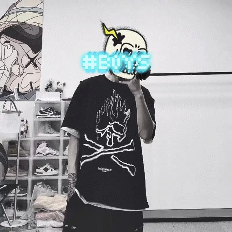 Travis Scott Cactus Jack X mastermind JAPAN skull graphic short-sleeved T-shirt(pic5) Travis Scott Cactus Jack X mastermind JAPAN skull graphic short-sleeved T-shirt
