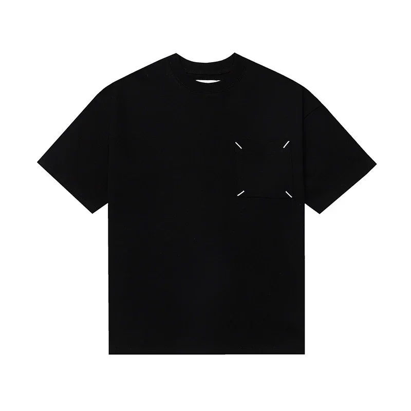 MM6 digital pattern round neck men's and women's trendy short-sleeved T-shirt series