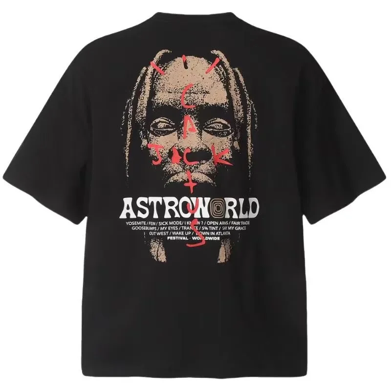 TRAVIS SCOTT American street short-sleeved 24ss new album peripheral VINTAGE niche trendy brand retro T-shirt