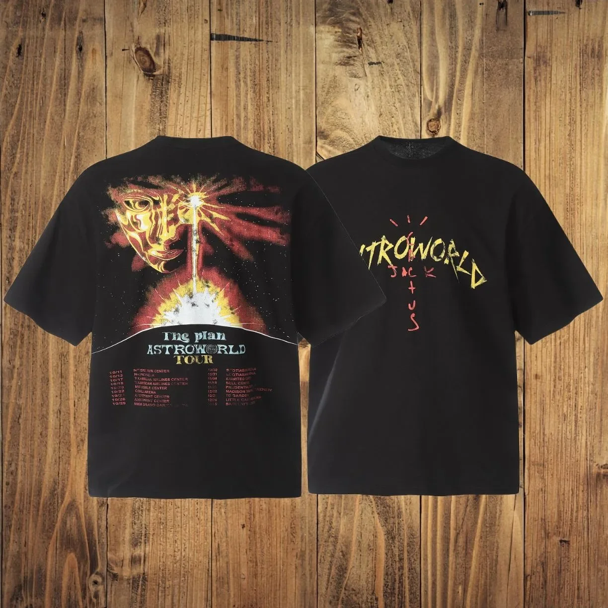 TRAVIS SCOTT American street short-sleeved 24ss new album peripheral VINTAGE niche trendy brand retro T-shirt