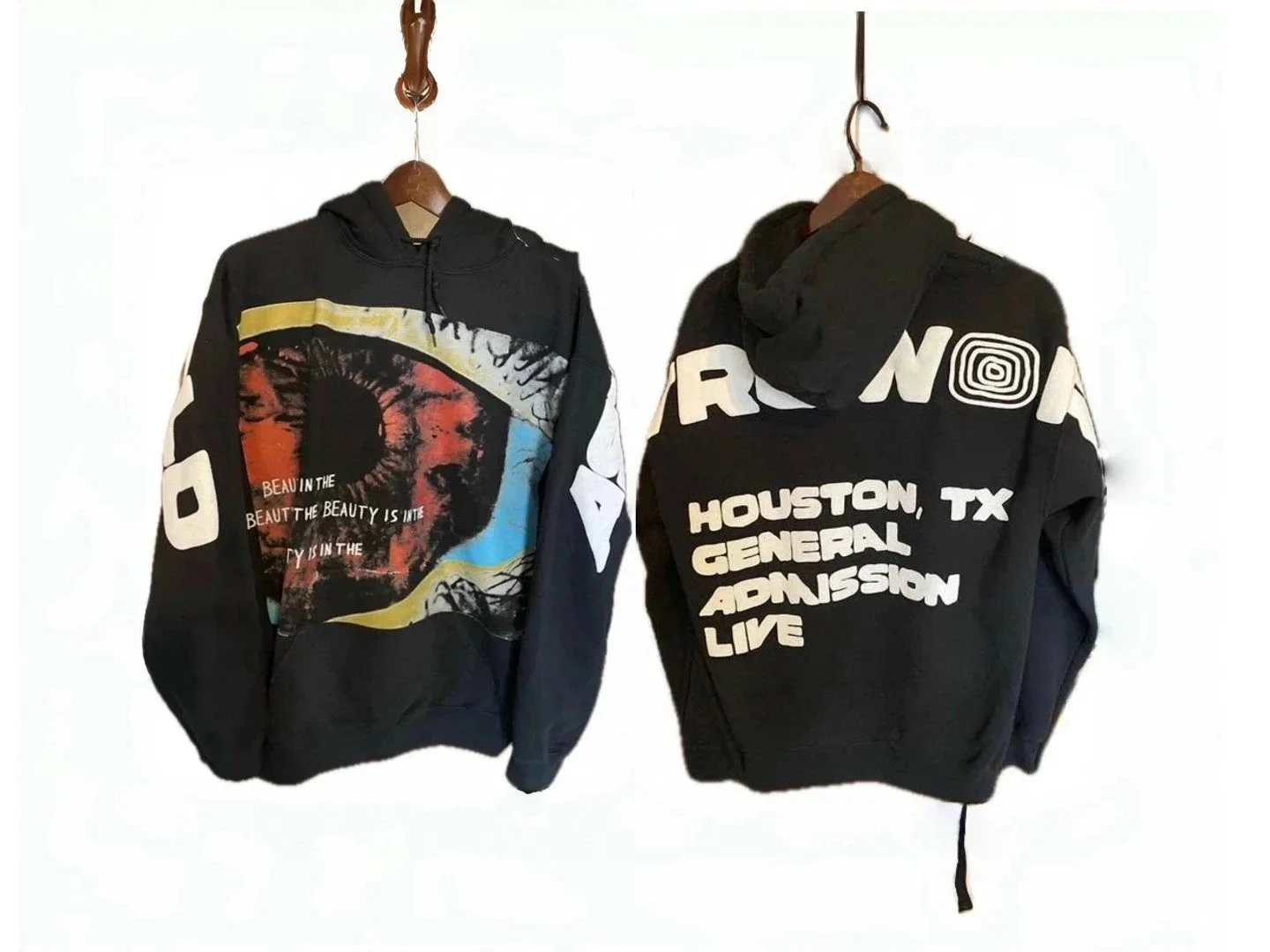 Ink foam printed hoodie plus size sweatshirt