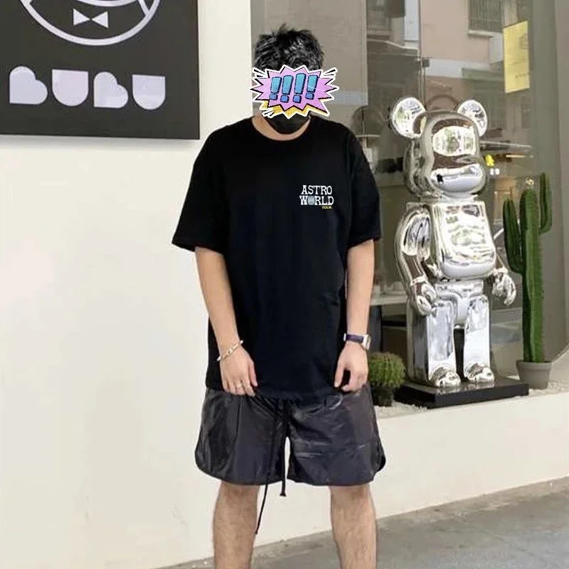 Travis Scott Cactus Jack Astroworld Staff pullover printed short-sleeved T-shirt tee