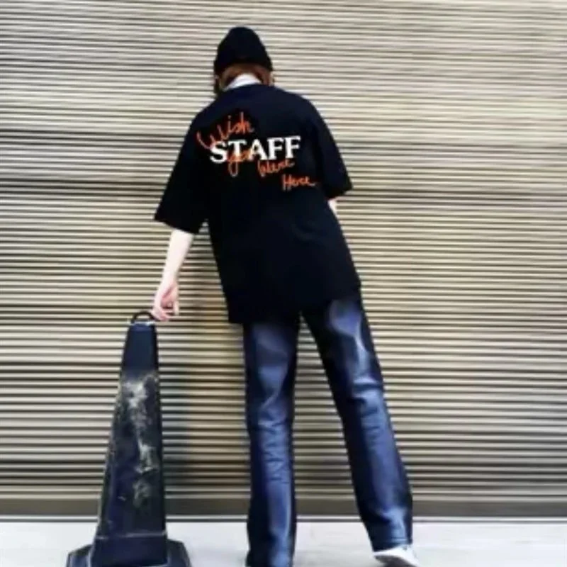 Travis Scott Cactus Jack Astroworld Staff pullover printed short-sleeved T-shirt tee