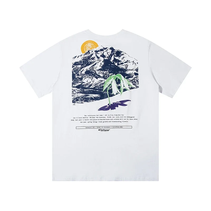 Kaha letter short-sleeved T-shirt for men and women