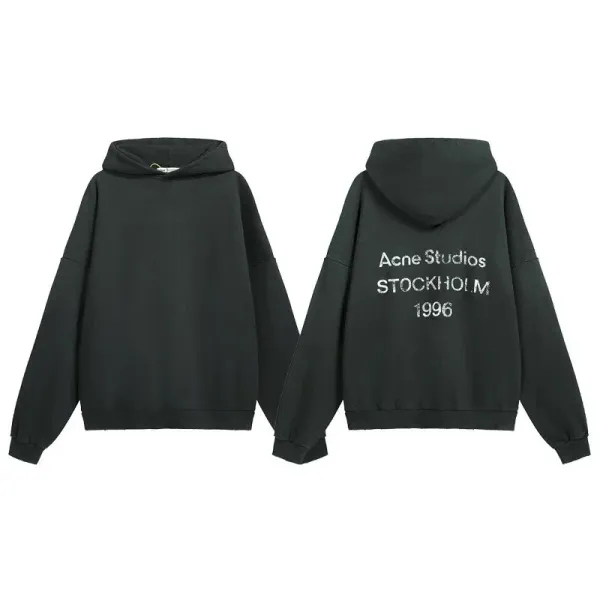 Acne Studios Stockholm 1996 Black Hoodie - 1