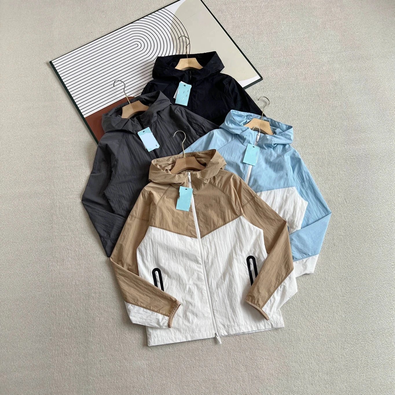 2026 Hooded Zip Woven Tracksuit