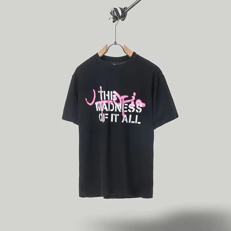 Travis Scott Cactus Jack x Utopia Utopia Joint Flame Dog Short Sleeve T-Shirt for Women