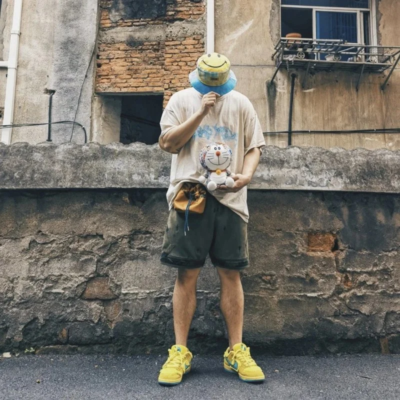 Travis Scott Astroworld letter lightning foam print American trendy brand short-sleeved T-shirt couple summer