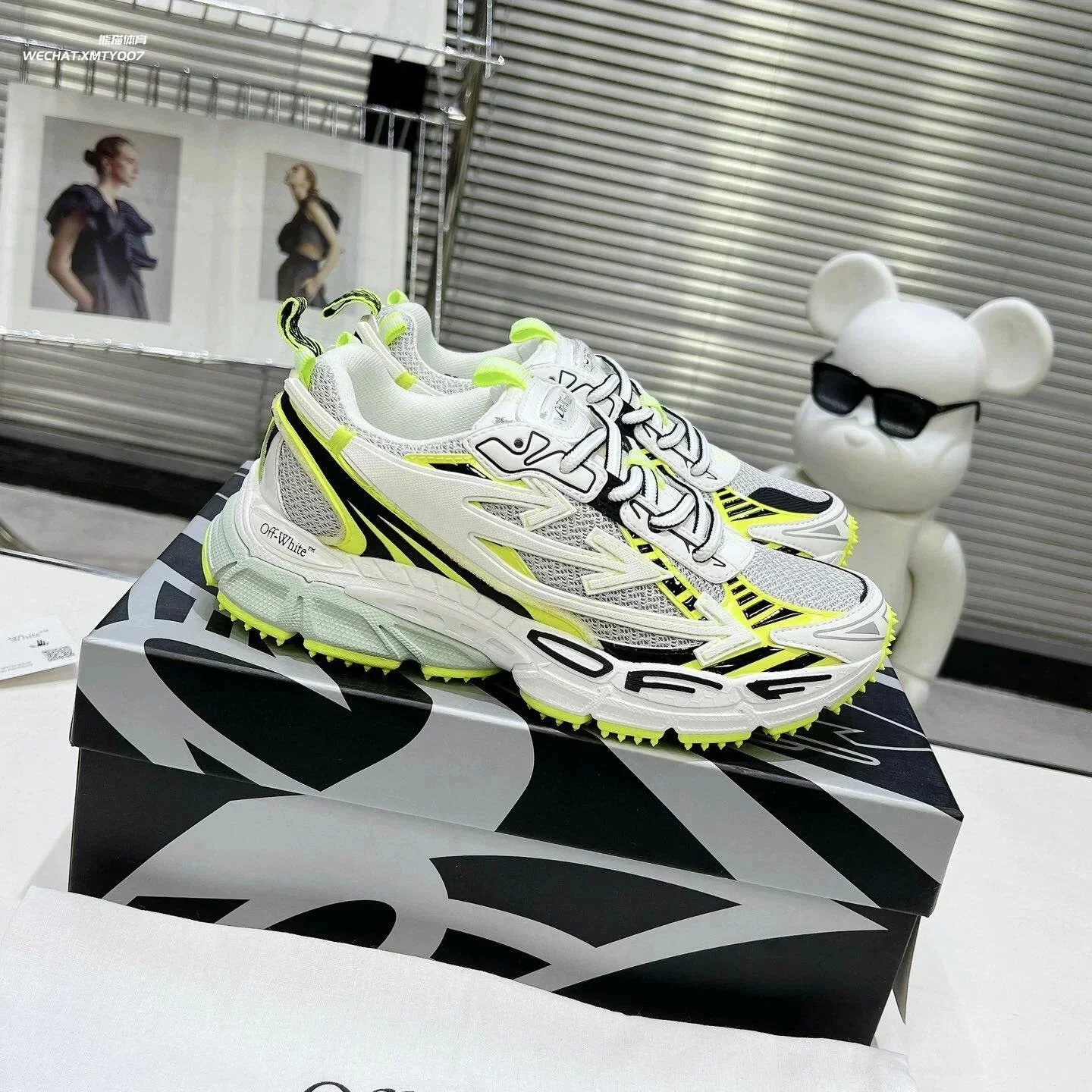Off White OFF-White C/O VirGil Abloh joint retro dad mountaineering sports and casual shoes