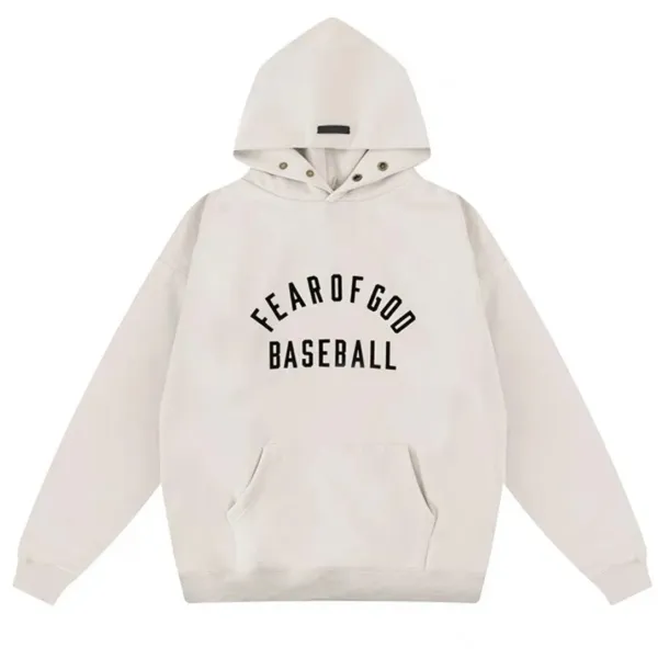 Fear of God Essentials Baseball Hoodie Off-White - 1
