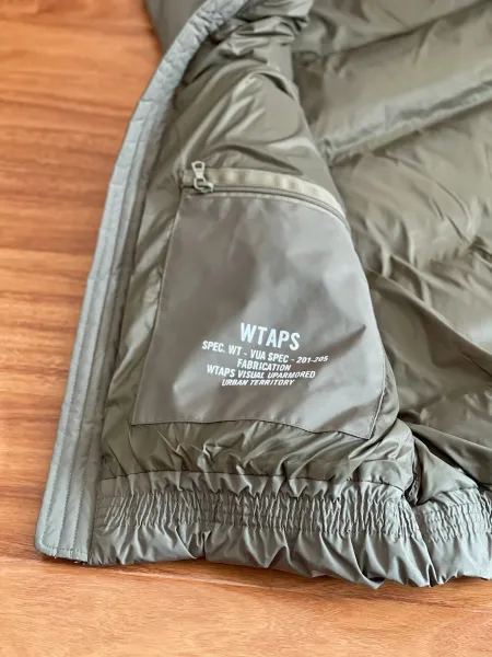 WTAPS Down Vest Army Green Vest - 6