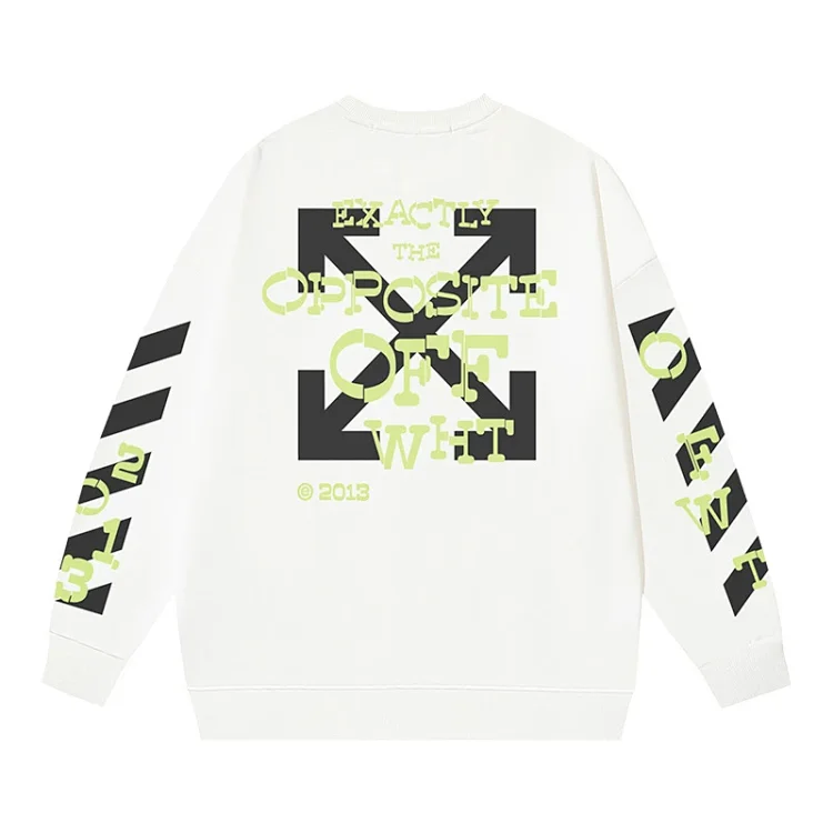 OW arrow oil painting simple printed pullover terry style(pic15) OW arrow oil painting simple printed pullover terry style