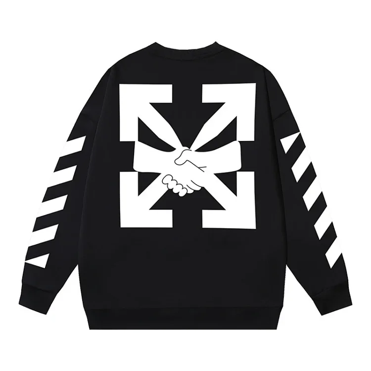 OW arrow oil painting simple printed pullover terry style(pic18) OW arrow oil painting simple printed pullover terry style