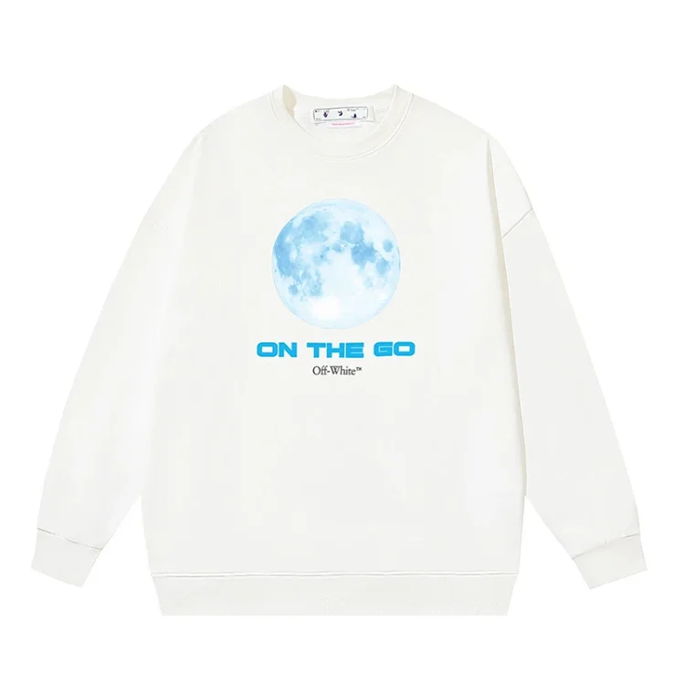 OW arrow oil painting simple printed pullover terry style(pic40) OW arrow oil painting simple printed pullover terry style