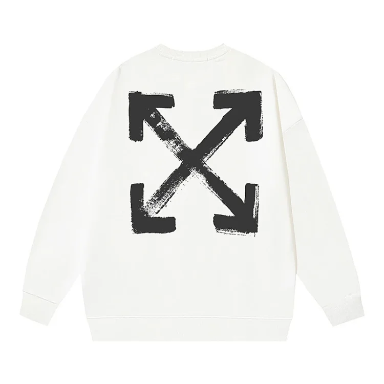 OW arrow oil painting simple printed pullover terry style(pic17) OW arrow oil painting simple printed pullover terry style