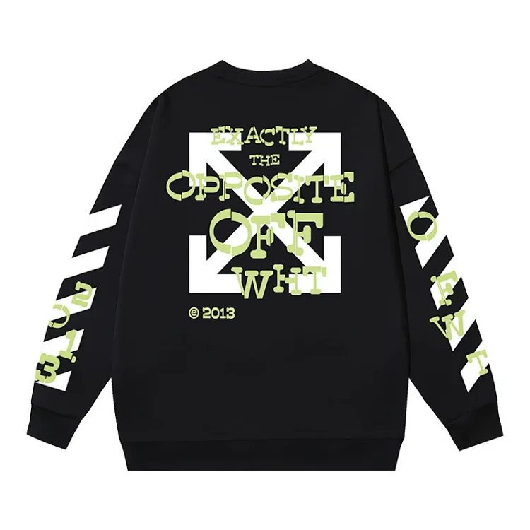 OW arrow oil painting simple printed pullover terry style(pic14) OW arrow oil painting simple printed pullover terry style