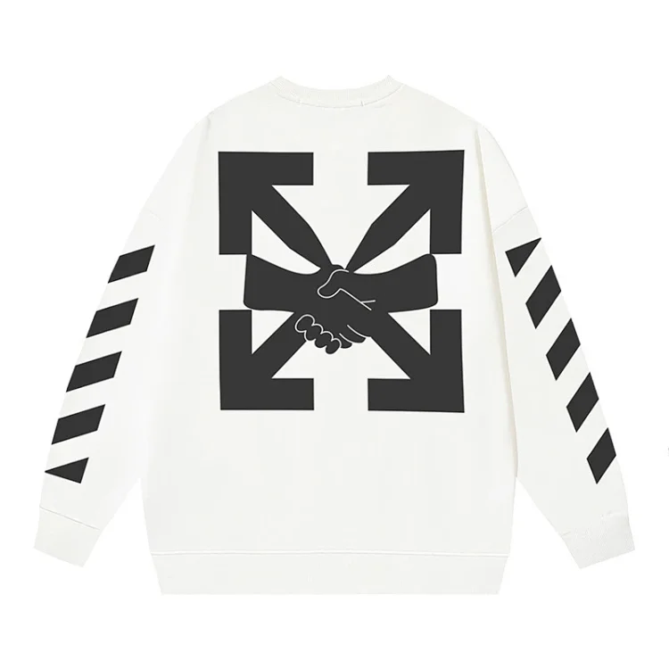 OW arrow oil painting simple printed pullover terry style(pic19) OW arrow oil painting simple printed pullover terry style