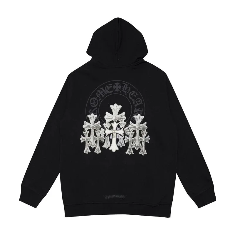 CH cross hooded sweatshirt is versatile and fashionable