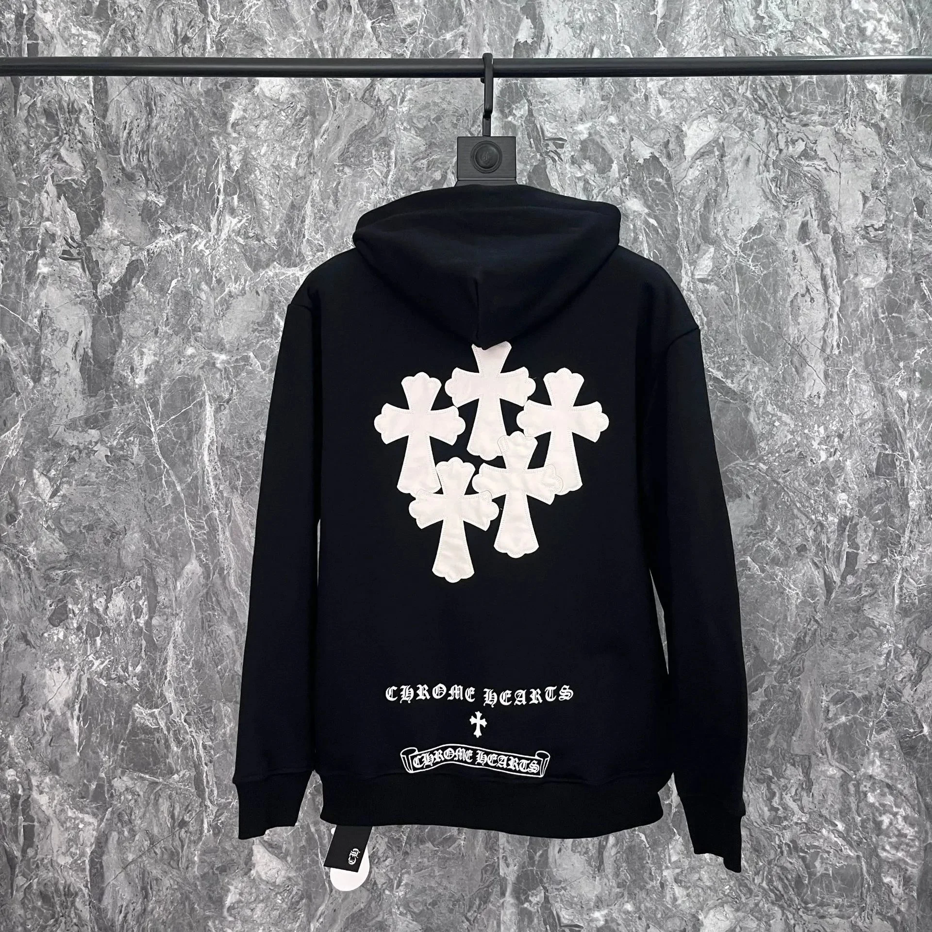 CH cross hooded sweatshirt is versatile and fashionable