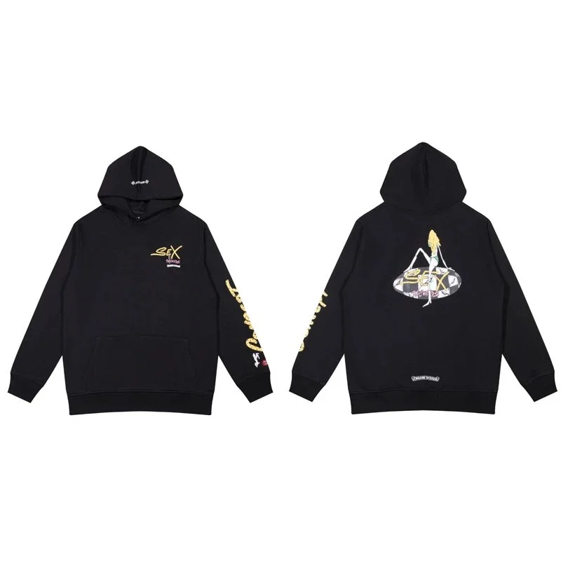 CH cross hooded sweatshirt is versatile and fashionable