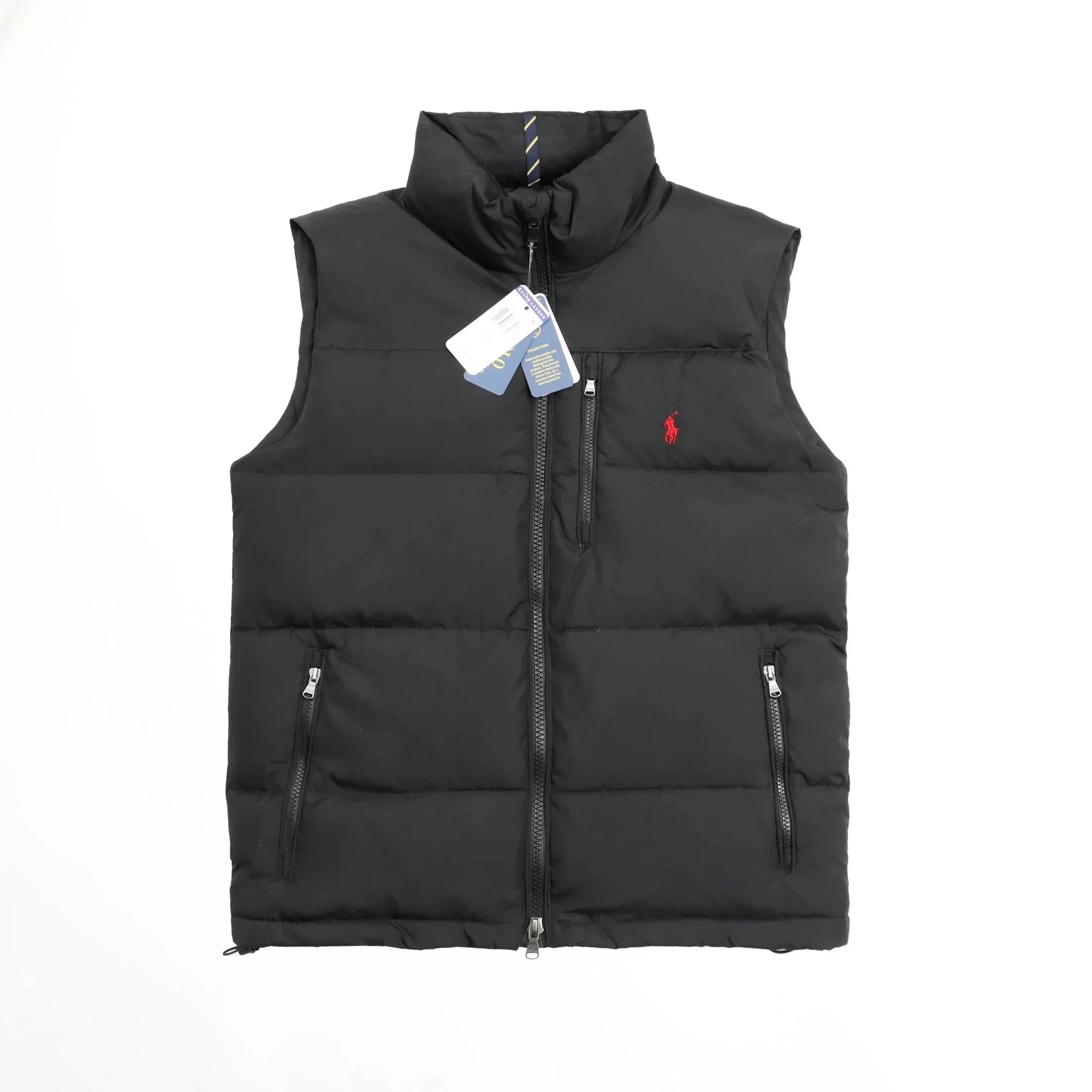 Ralph Lauren 2024ss classic water-proof down vest-original tag washed label