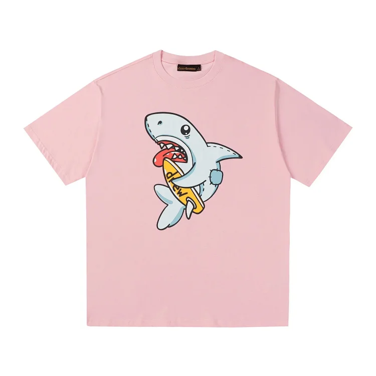 DREW HUOSE Summer classic Justin Bieber matching smiley face pattern round neck versatile T-shirt for couples(pic6) DREW HUOSE Summer classic Justin Bieber matching smiley face pattern round neck versatile T-shirt for couples