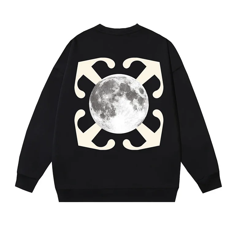 OW arrow oil painting simple printed pullover terry style(pic30) OW arrow oil painting simple printed pullover terry style