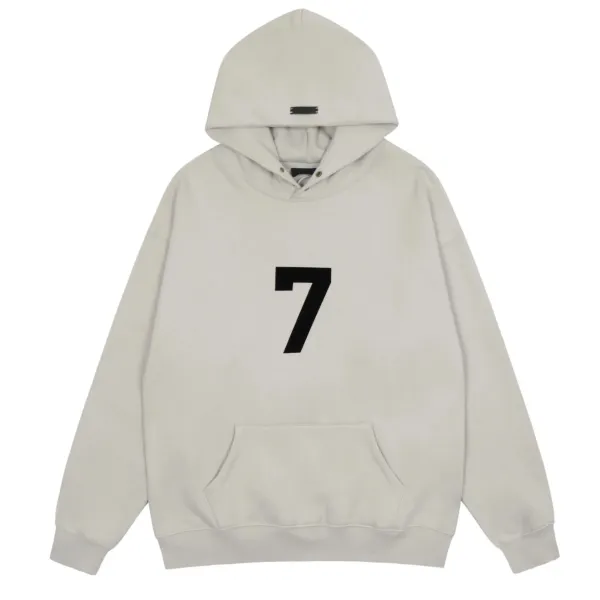 Fear of God Essentials Number 7 Hoodie Beige - 1