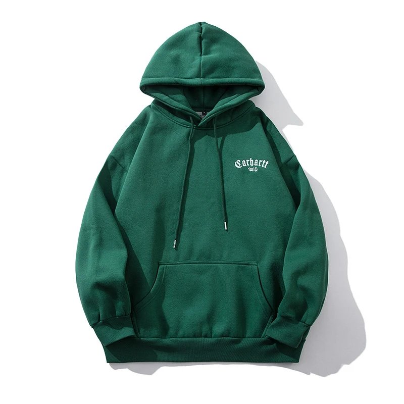 Letter Embroidery Hooded Fleece Hoodie photo 7