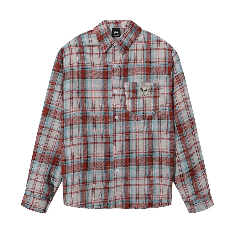 Reversible plaid lapel loose casual jacket for men and women(pic4) Reversible plaid lapel loose casual jacket for men and women