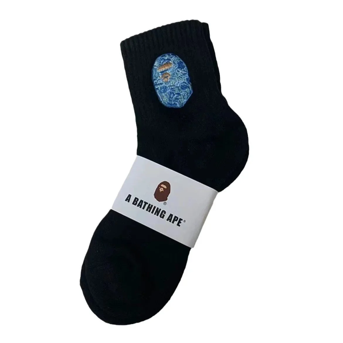 Towel socks Japanese trendy socks high-tube cotton socks sweat-absorbent white socks solid color mid-tube thickened casual socks for men and women