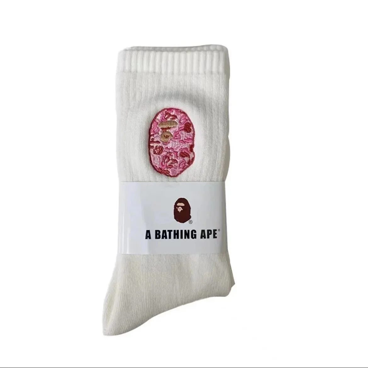 Towel socks Japanese trendy socks high-tube cotton socks sweat-absorbent white socks solid color mid-tube thickened casual socks for men and women