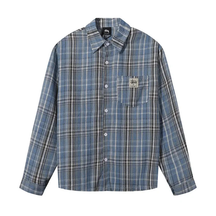 Reversible plaid lapel loose casual jacket for men and women(pic5) Reversible plaid lapel loose casual jacket for men and women