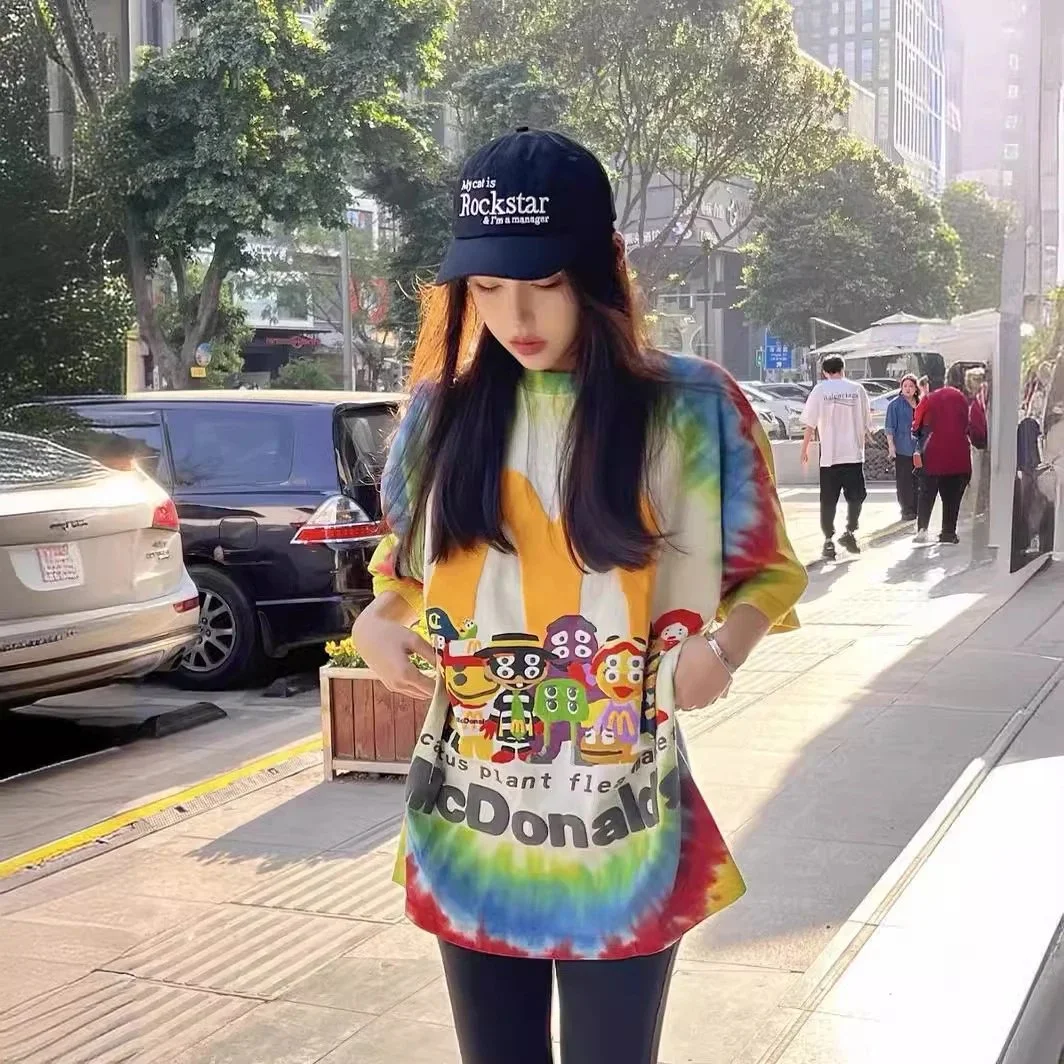 CPFM McDonald's joint peripheral burger print Travis Scott American casual loose TS short-sleeved T-shirt