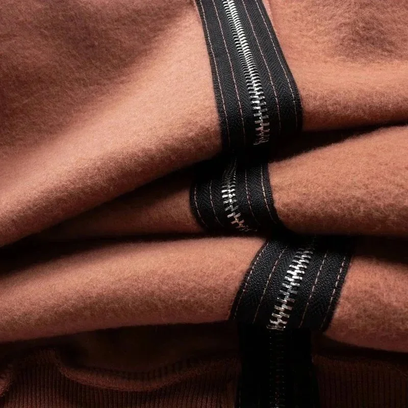 Velvet zipper sweatshirt, INS super hot, trendy, high street, retro, distressed, mud-dyed niche, Travis Scott tour commemorative autumn and winter pure cotton fleece cardigan, zipper hooded