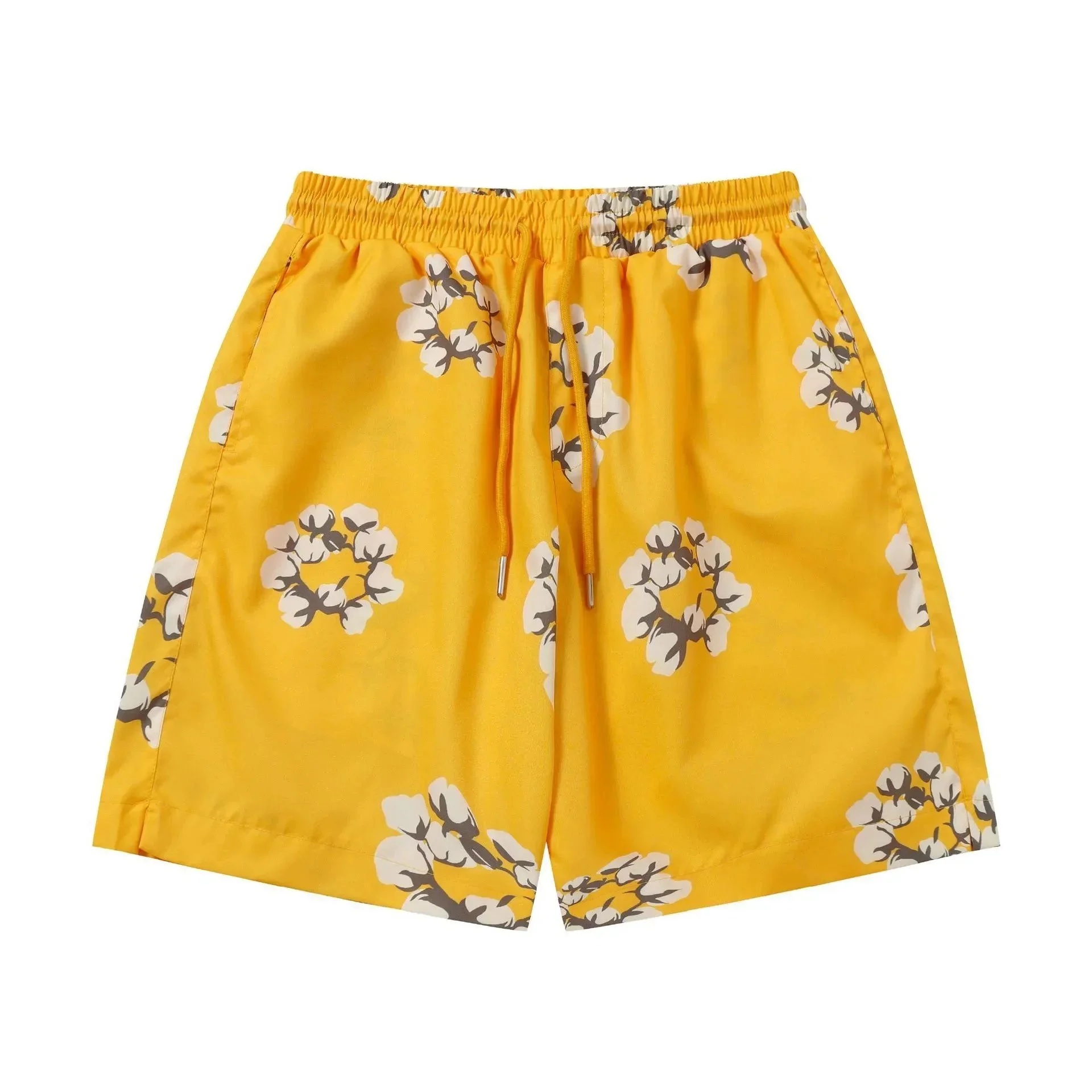 D.T kapok all-over printed short-sleeved loose T-shirt men's and women's shorts suit