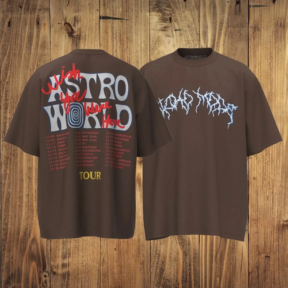 TRAVIS SCOTT American street short-sleeved 24ss new album peripheral VINTAGE niche trendy brand retro T-shirt