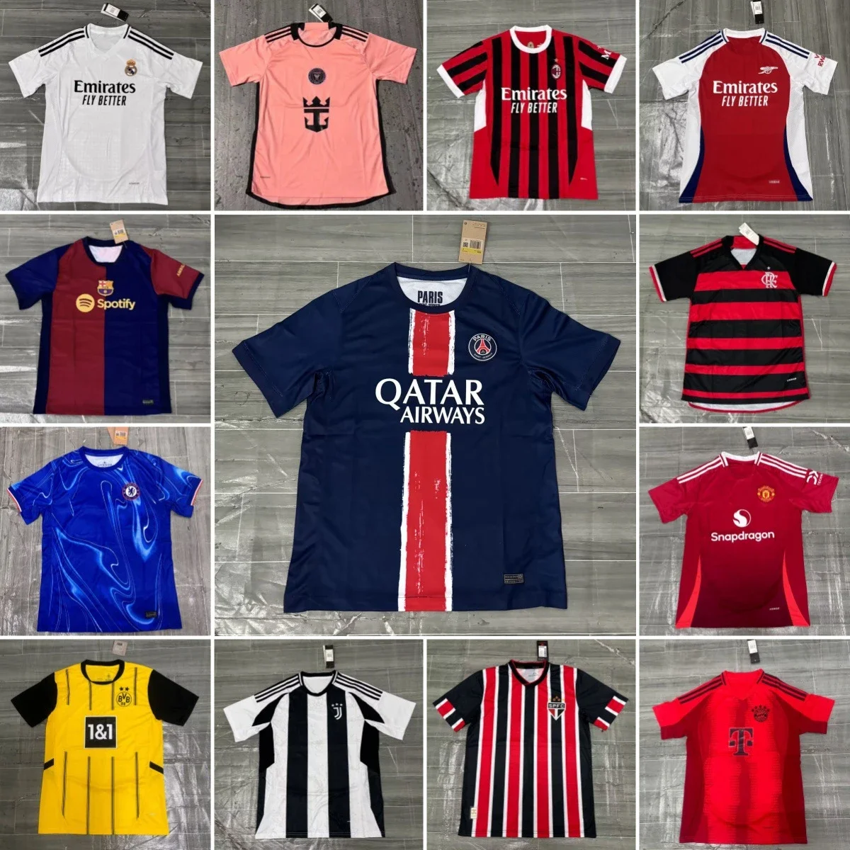 2425 Thai Version Chelsea Dortmund Flamengo Arsenal Marseille Da Gama AC Miami Paris Jersey