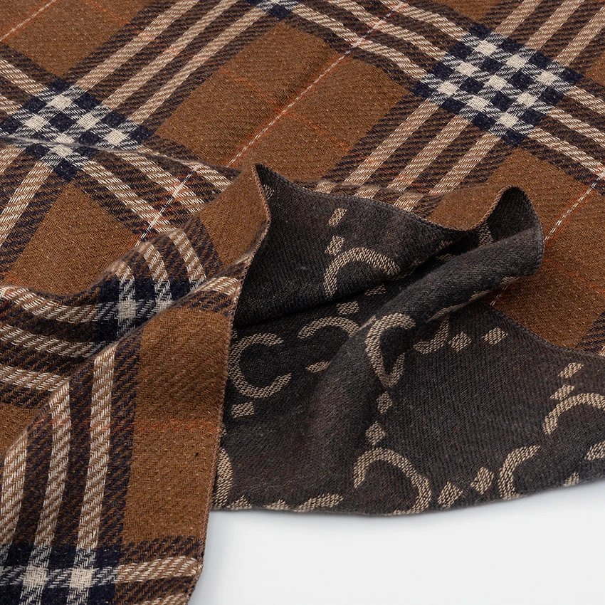 Design Classic Tartan Plaid Brown Scarf Scarves - 7