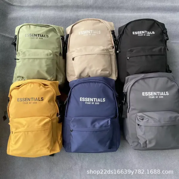 Design 1977 Print Beige Casual Backpack - 16