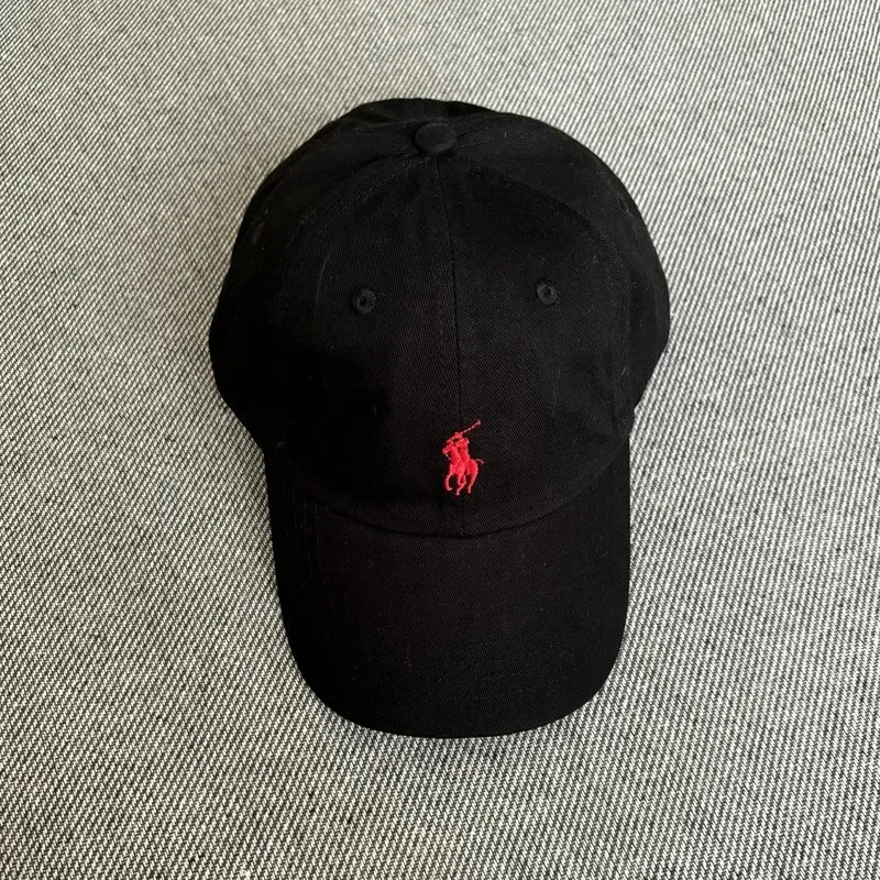 Foreign trade rl raff hat baseball cap men and women peaked cap polo sports pony logo embroidery couple baseball cap