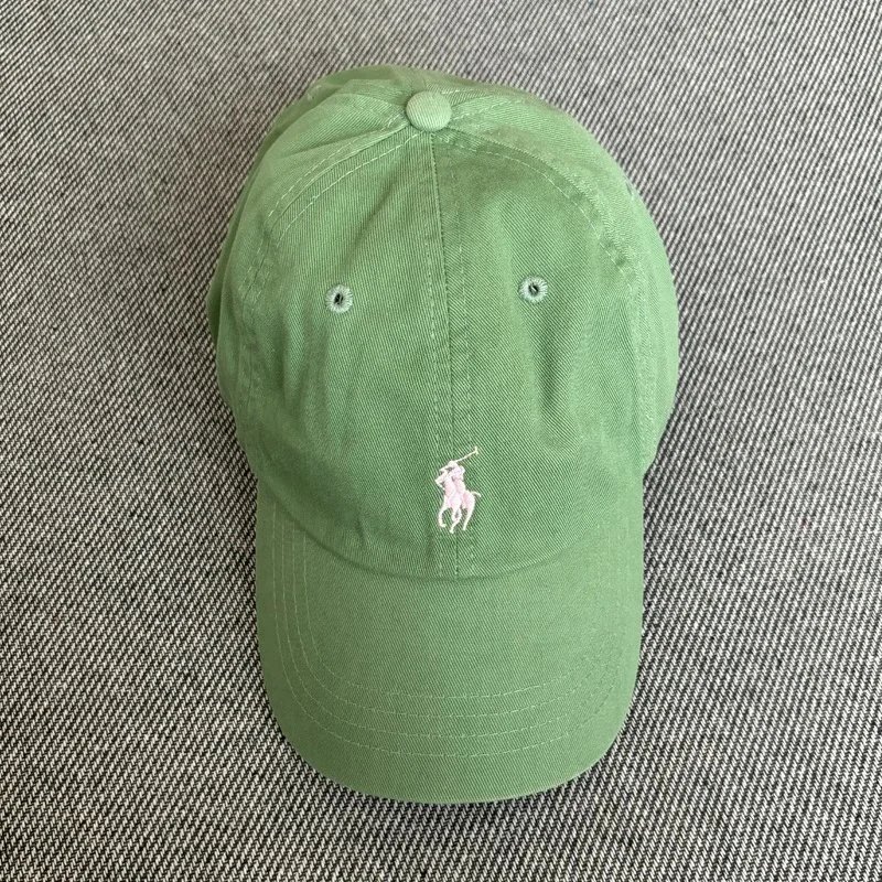 Polo Ralph Lauren Hats Embroidered Pony Baseball Cap — Green powder standard