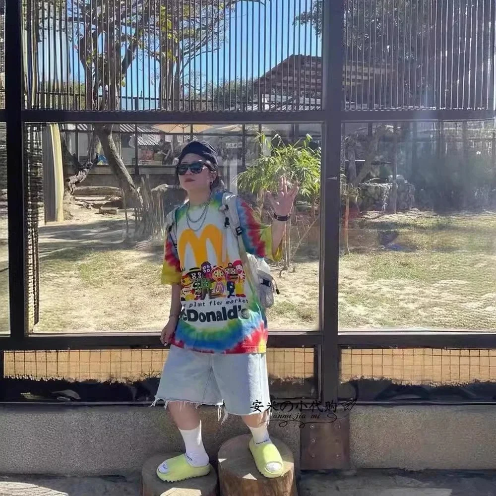 CPFM McDonald's joint peripheral burger print Travis Scott American casual loose TS short-sleeved T-shirt