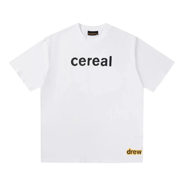 DREW HUOSE Summer classic Justin Bieber matching smiley face pattern round neck versatile T-shirt for couples(pic4) DREW HUOSE Summer classic Justin Bieber matching smiley face pattern round neck versatile T-shirt for couples