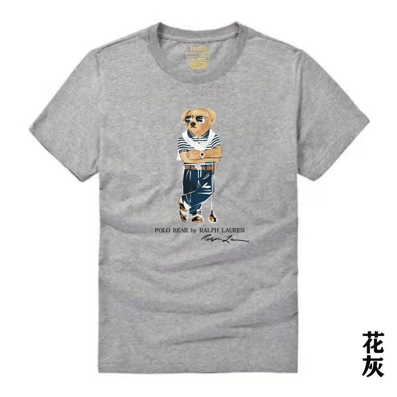 Raff the Bear summer short-sleeved T-shirt for men and women couples